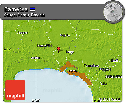 Physical Map of Eametsa