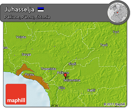 Physical Map of Juhasselja