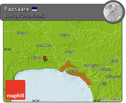 Physical Map of Papsaare