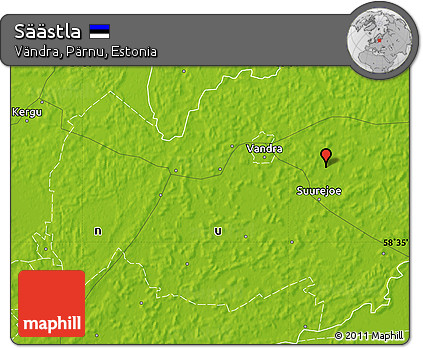 Physical Map of Säästla