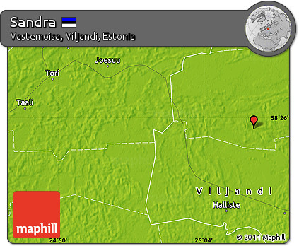 Physical Map of Sandra