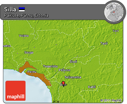 Physical Map of Silla