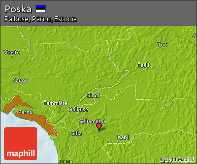 Physical Map of Poska