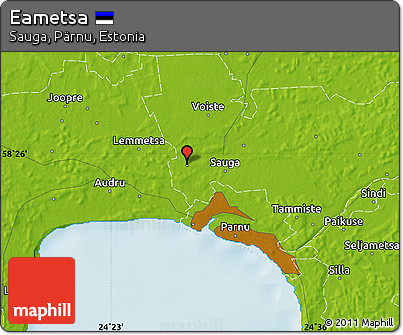 Physical Map of Eametsa