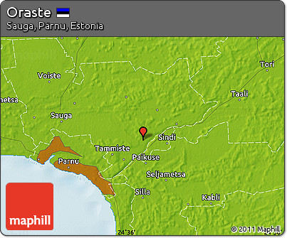 Physical Map of Oraste