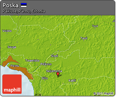 Physical Map of Poska