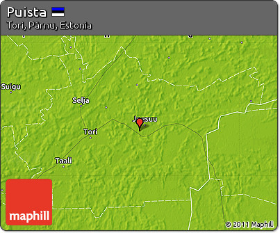 Physical Map of Puista