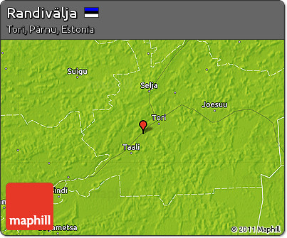 Physical Map of Randivälja