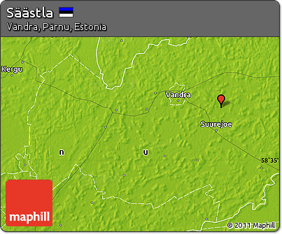 Physical Map of Säästla