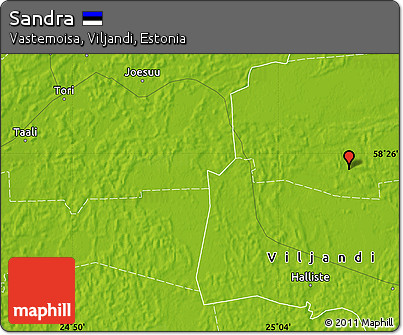 Physical Map of Sandra