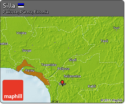 Physical Map of Silla