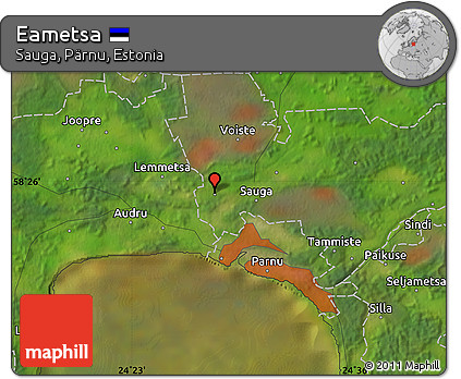 Satellite Map of Eametsa