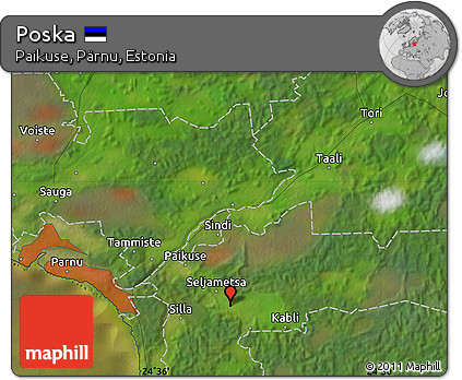 Satellite Map of Poska