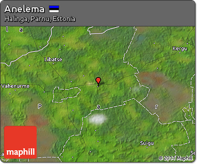 Satellite Map of Anelema