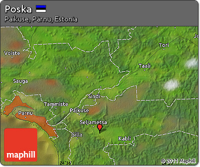 Satellite Map of Poska