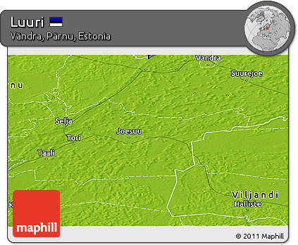 Physical Panoramic Map of Luuri