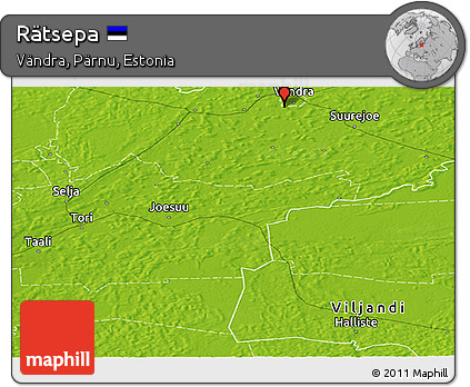 Physical Panoramic Map of Rätsepa
