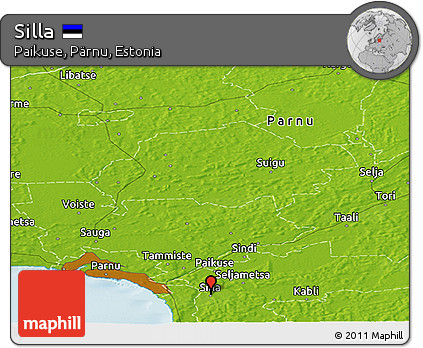 Physical Panoramic Map of Silla