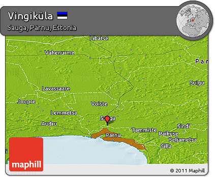 Physical Panoramic Map of Vingiküla