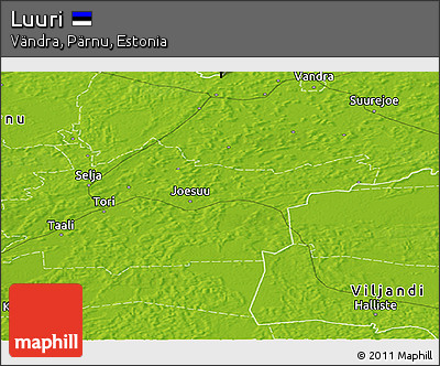 Physical Panoramic Map of Luuri