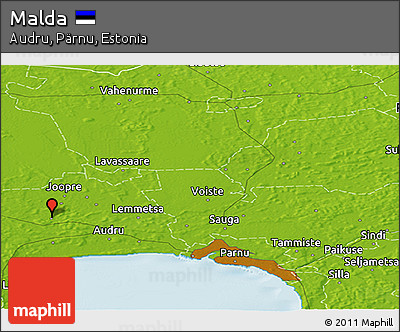 Physical Panoramic Map of Malda
