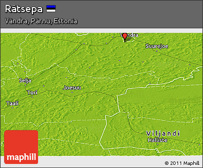 Physical Panoramic Map of Rätsepa