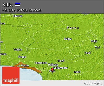 Physical Panoramic Map of Silla