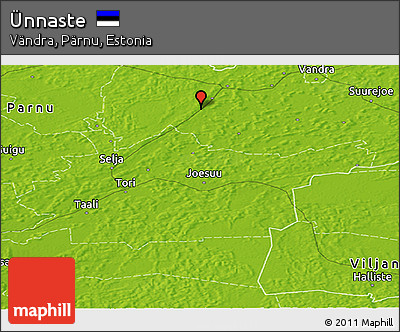 Physical Panoramic Map of Ünnaste