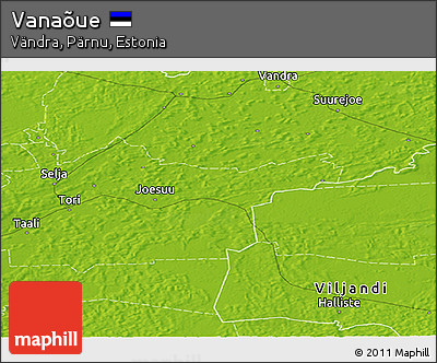 Physical Panoramic Map of Vanaõue