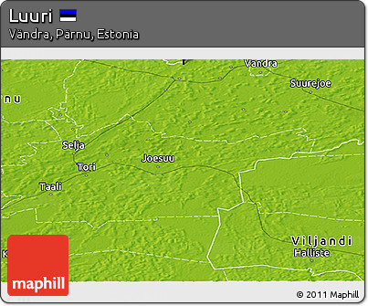 Physical Panoramic Map of Luuri