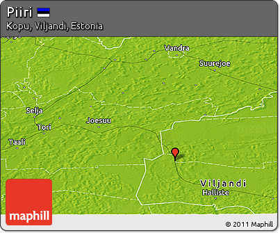 Physical Panoramic Map of Piiri