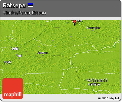 Physical Panoramic Map of Rätsepa