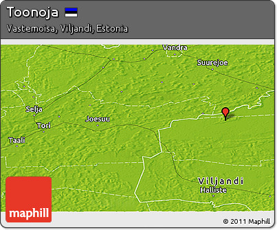 Physical Panoramic Map of Toonoja