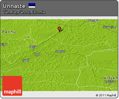 Physical Panoramic Map of Ünnaste