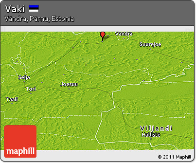 Physical Panoramic Map of Vaki