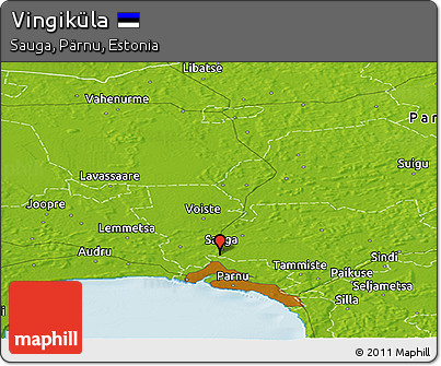 Physical Panoramic Map of Vingiküla