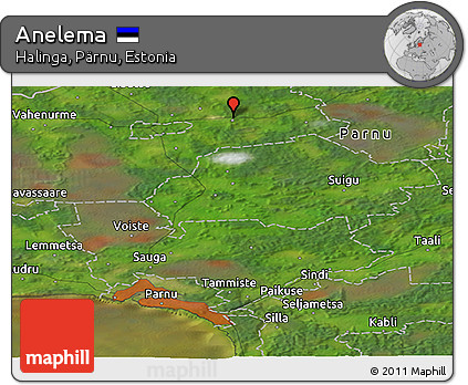 Satellite Panoramic Map of Anelema