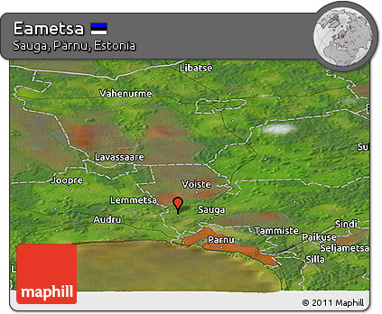 Satellite Panoramic Map of Eametsa