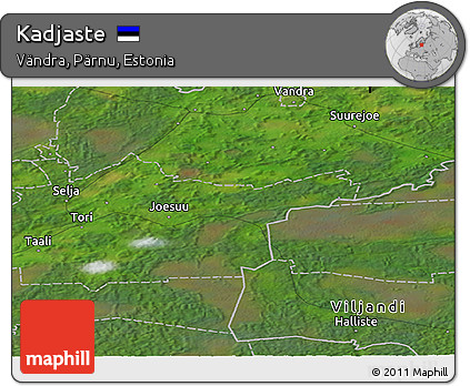Satellite Panoramic Map of Kadjaste