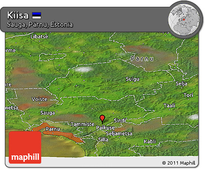 Satellite Panoramic Map of Kiisa