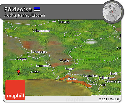 Satellite Panoramic Map of Põldeotsa