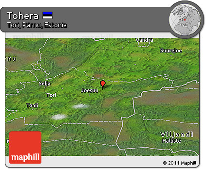Satellite Panoramic Map of Tohera