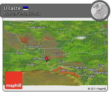 Satellite Panoramic Map of Ullaste