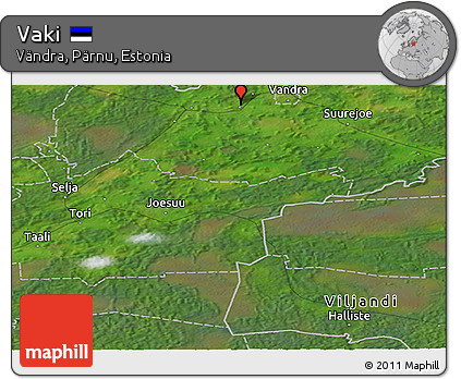 Satellite Panoramic Map of Vaki