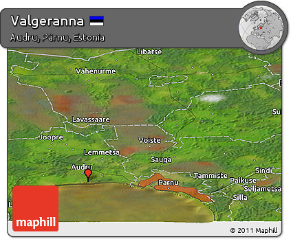 Satellite Panoramic Map of Valgeranna