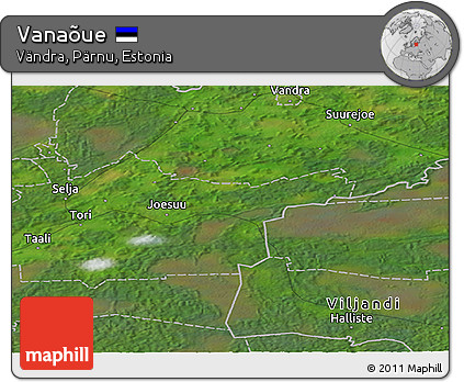 Satellite Panoramic Map of Vanaõue