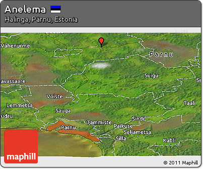 Satellite Panoramic Map of Anelema