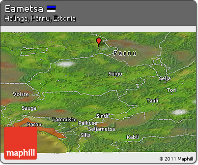 Satellite Panoramic Map of Eametsa