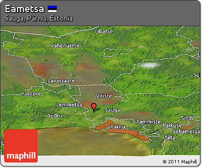 Satellite Panoramic Map of Eametsa