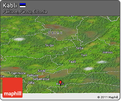 Satellite Panoramic Map of Kabli